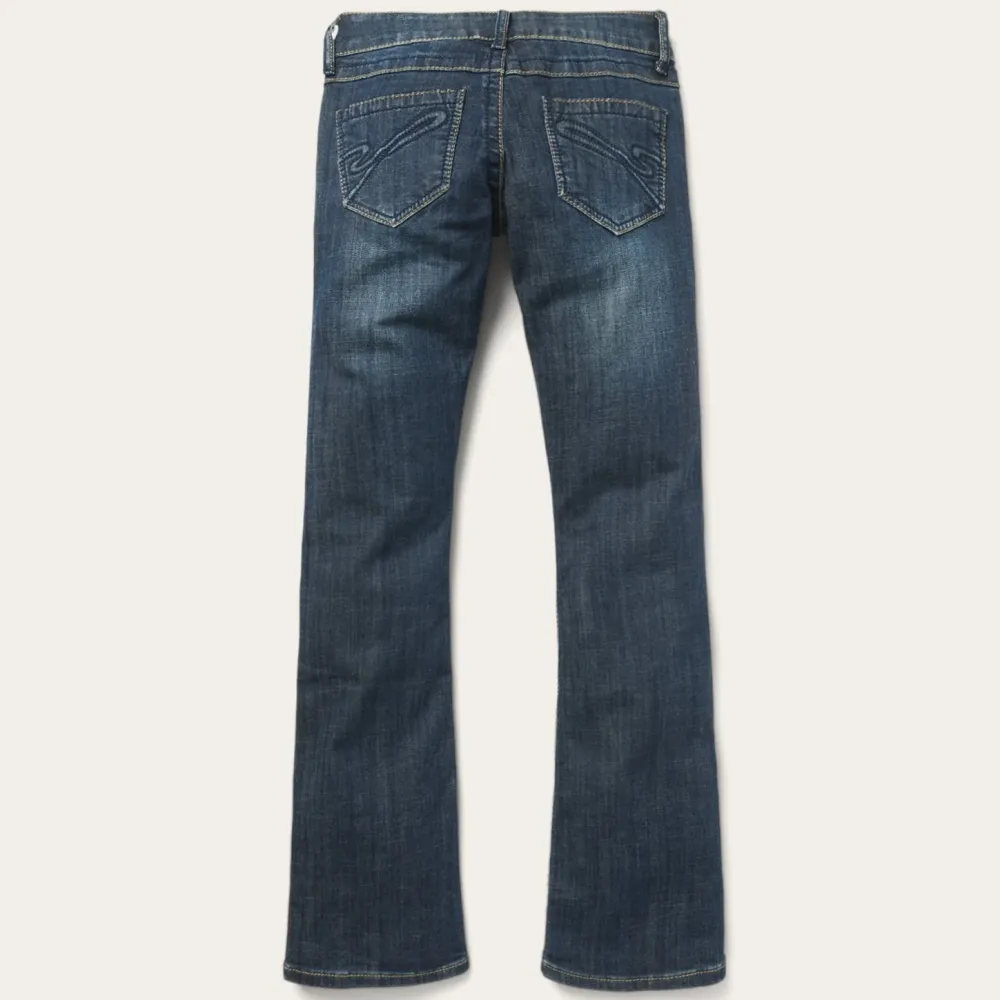 Stetson 818 Bootcut Jean With "S" Back Pocket Blue Best