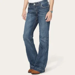 Stetson 214 City Trouser Jeans With Chevron Back Pocket Blue Sale