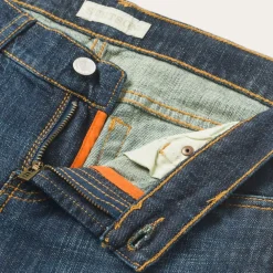 Stetson 816 Classic Boot Cut Jeans In Dark Wash Blue Clearance