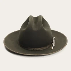 Stetson 1865 Distressed Open Road Royal Deluxe Silverbelly New