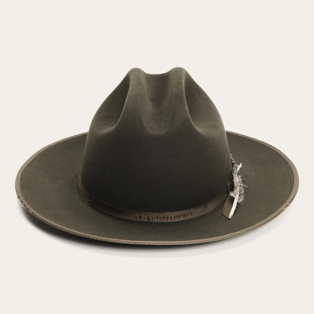 Stetson 1865 Distressed Open Road Royal Deluxe Silverbelly Hot