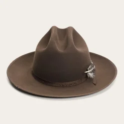 Stetson 1865 Distressed Open Road Royal Deluxe Walnut Best