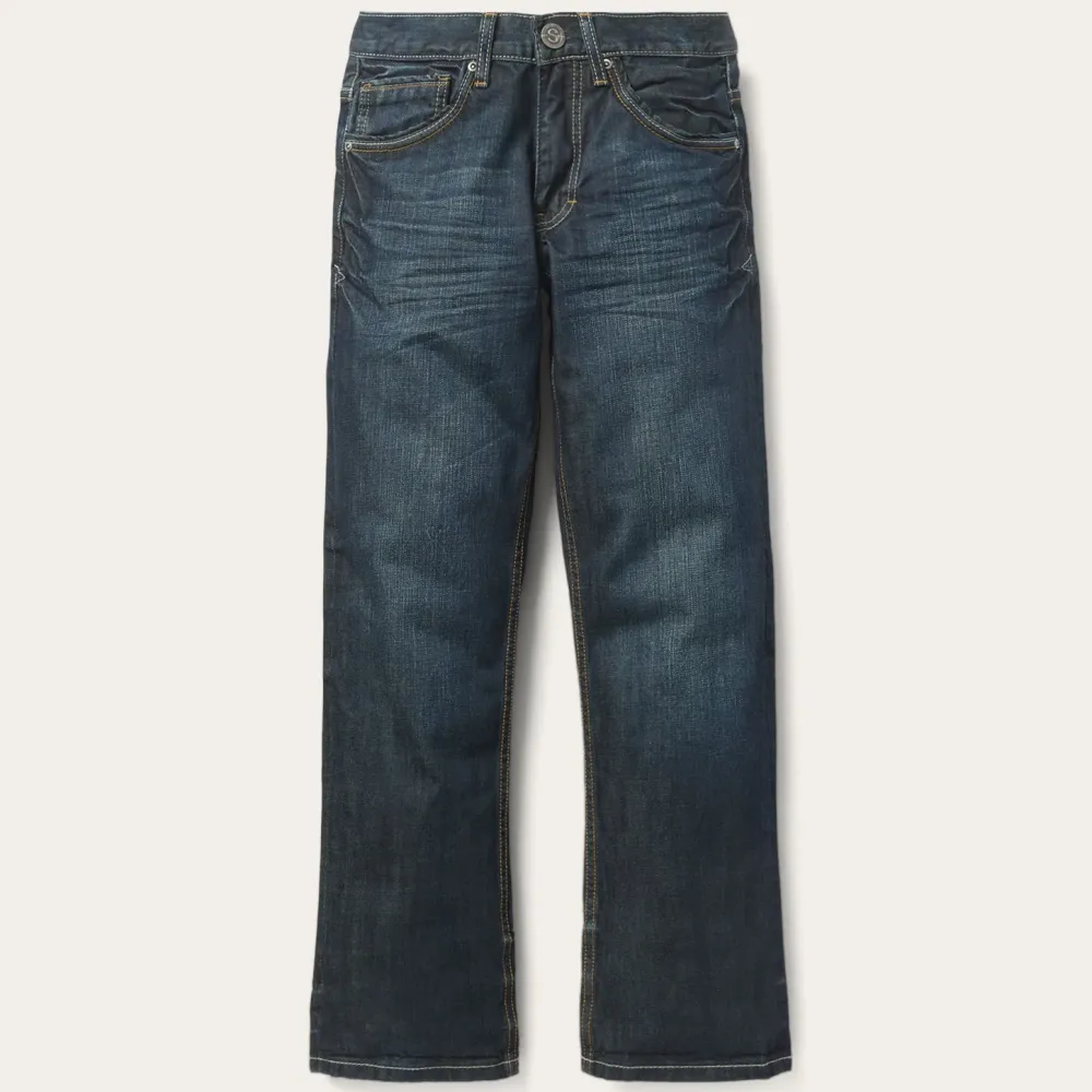 Stetson 1312 Fit Jeans With a Pieced Back Pocket Blue Sale