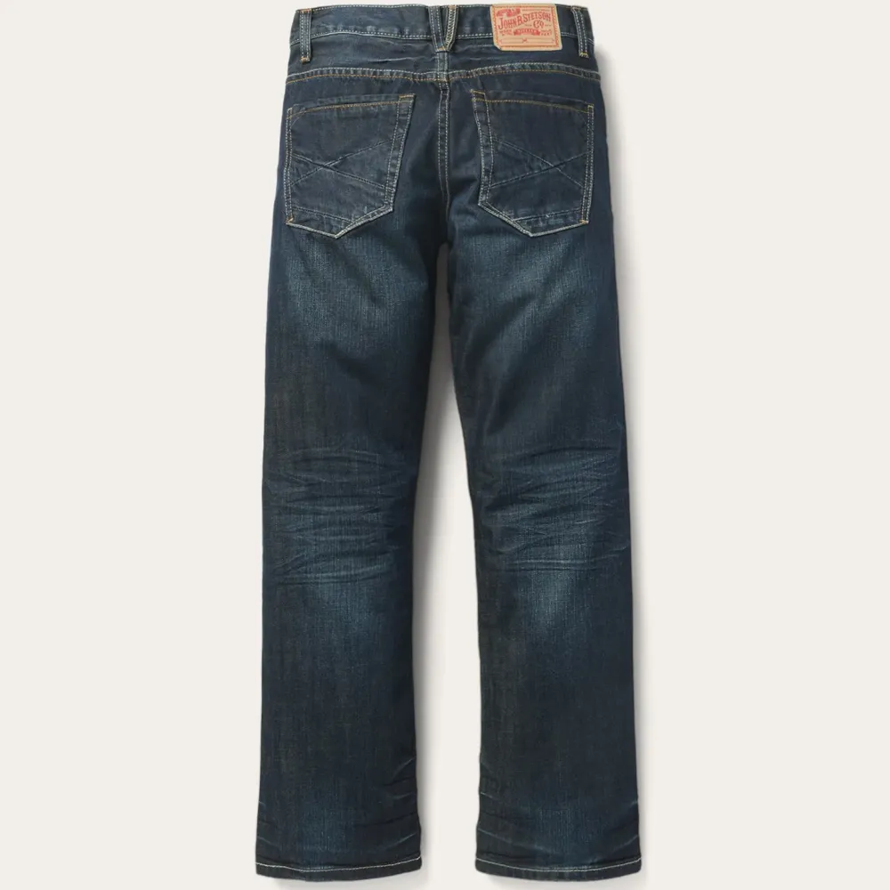 Stetson 1312 Fit Jeans With a Pieced Back Pocket Blue Sale