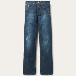 Stetson 1312 Fit Jeans With Back Pocket Detail Blue New