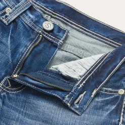 Stetson 1312 Fit Light Wash Jeans Blue New