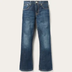 Stetson 1014 Fit Semi-Destructed Wash Jeans Blue Online