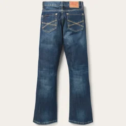 Stetson 1014 Fit Semi-Destructed Wash Jeans Blue Online