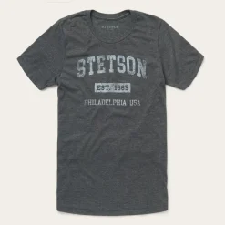 Stetson 1865 Graphic Tee Grey Outlet