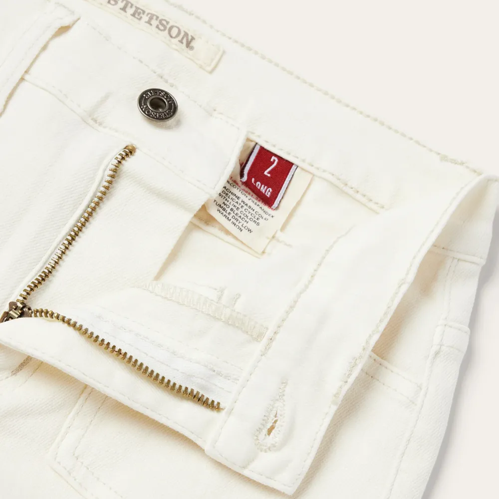 Stetson 921 High Rise Flare Fit Jean White Best