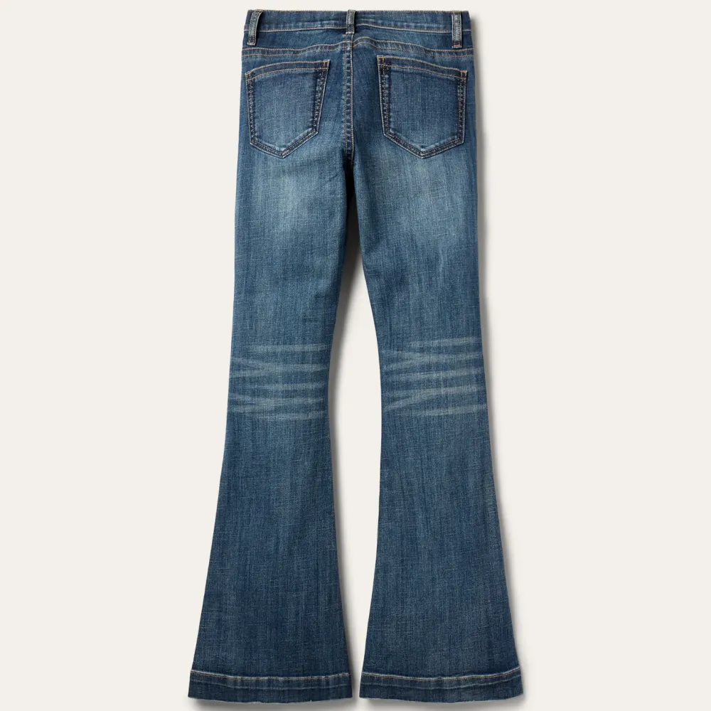 Stetson 921 High Rise Flare Jeans Blue Outlet