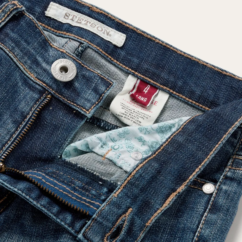 Stetson 921 High Rise Flare Jeans Blue Outlet