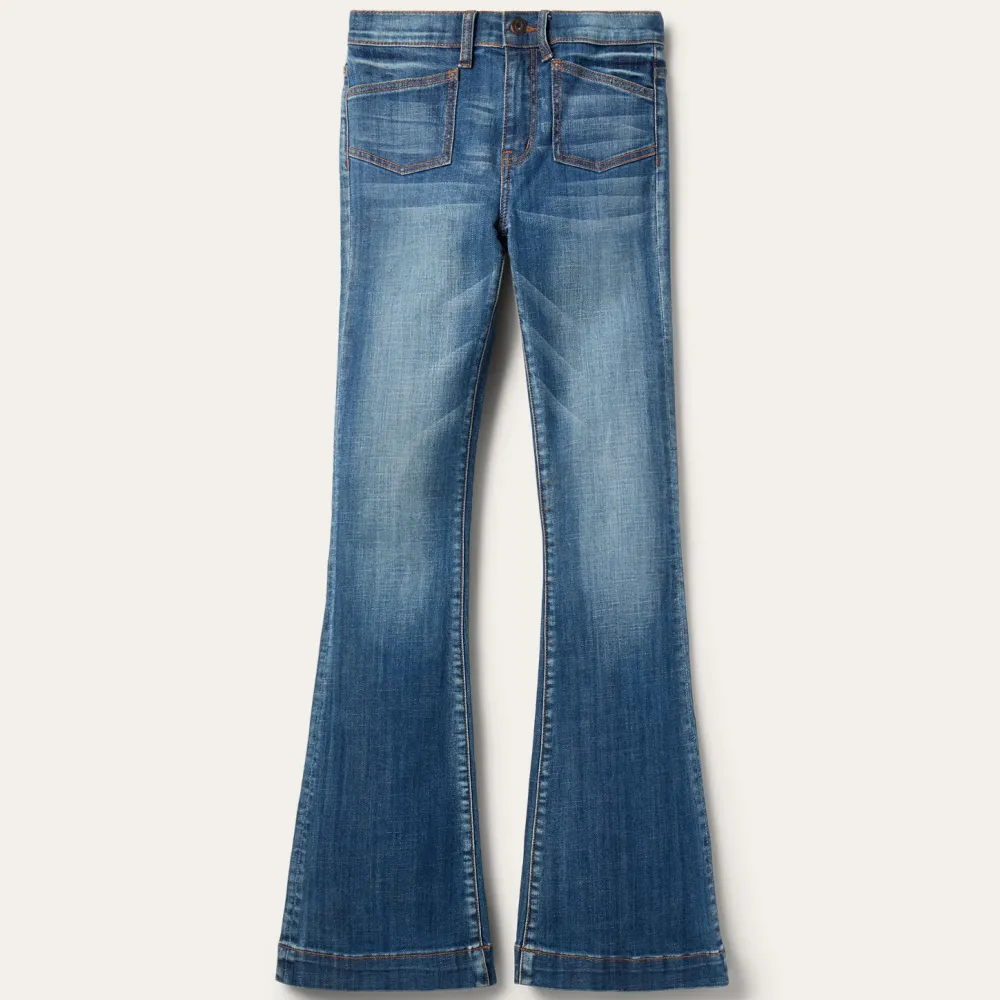 Stetson 921 High Rise Flare Jeans Blue