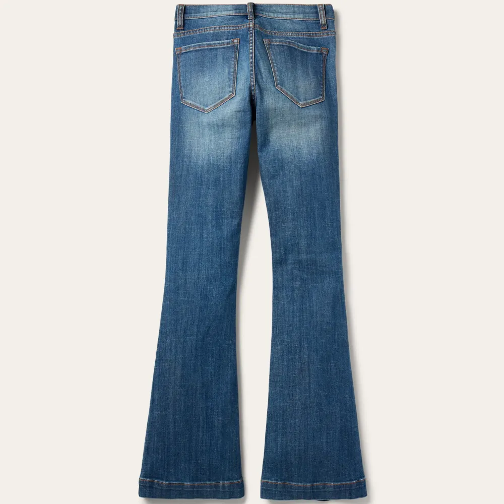 Stetson 921 High Rise Flare Jeans Blue