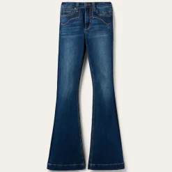 Stetson 921 High Rise Flare Jeans Blue Outlet