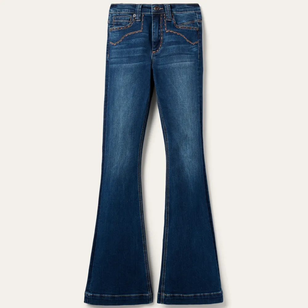 Stetson 921 High Rise Flare Jeans Blue Outlet