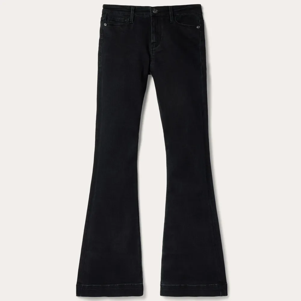 Stetson 921 High Rise Flare Jeans Black Outlet