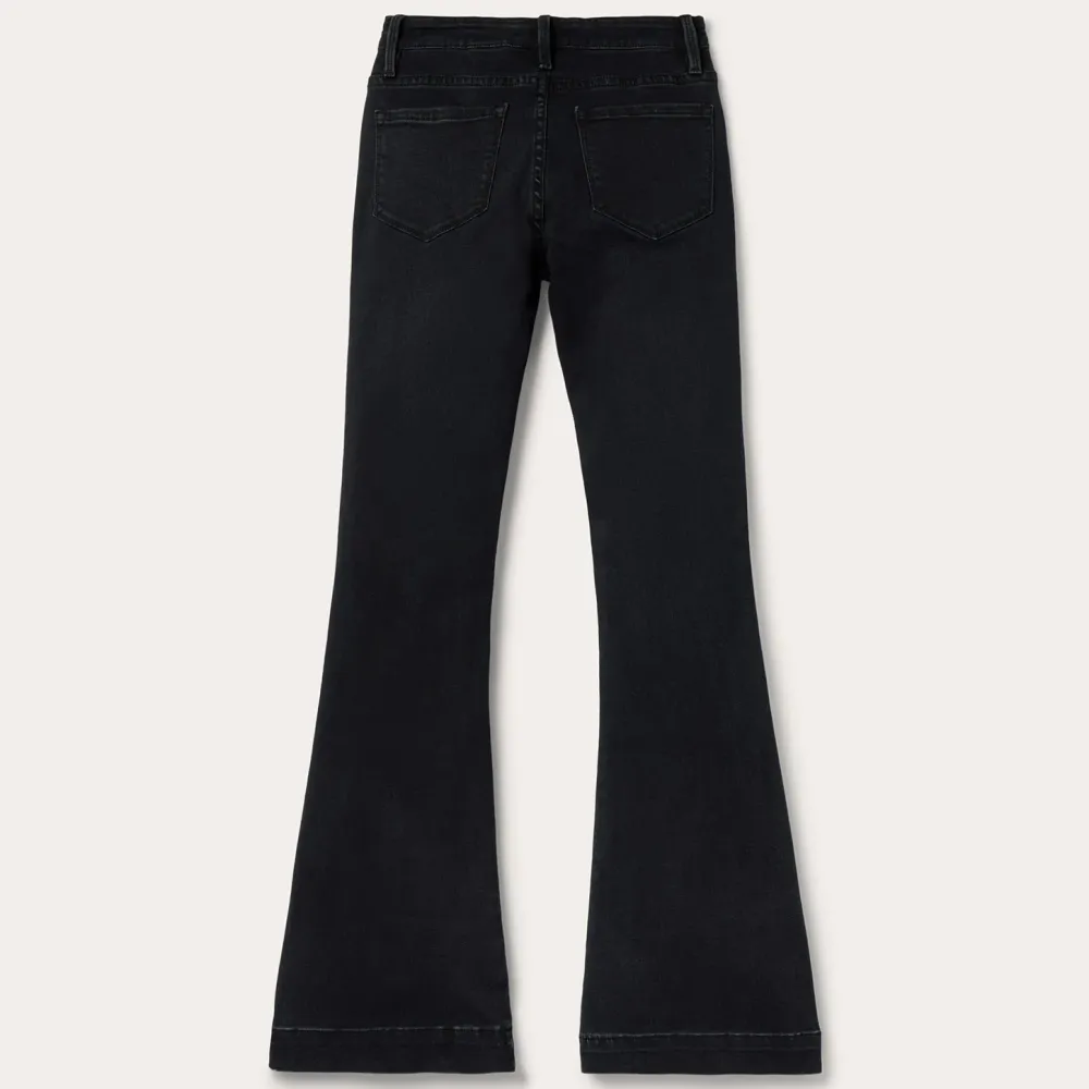 Stetson 921 High Rise Flare Jeans Black Outlet