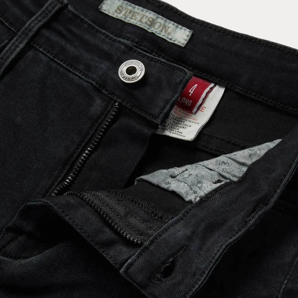 Stetson 921 High Rise Flare Jeans Black Outlet
