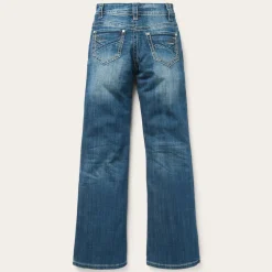 Stetson 214 Trouser Fit Jean With Deco Back Pocket Blue Clearance
