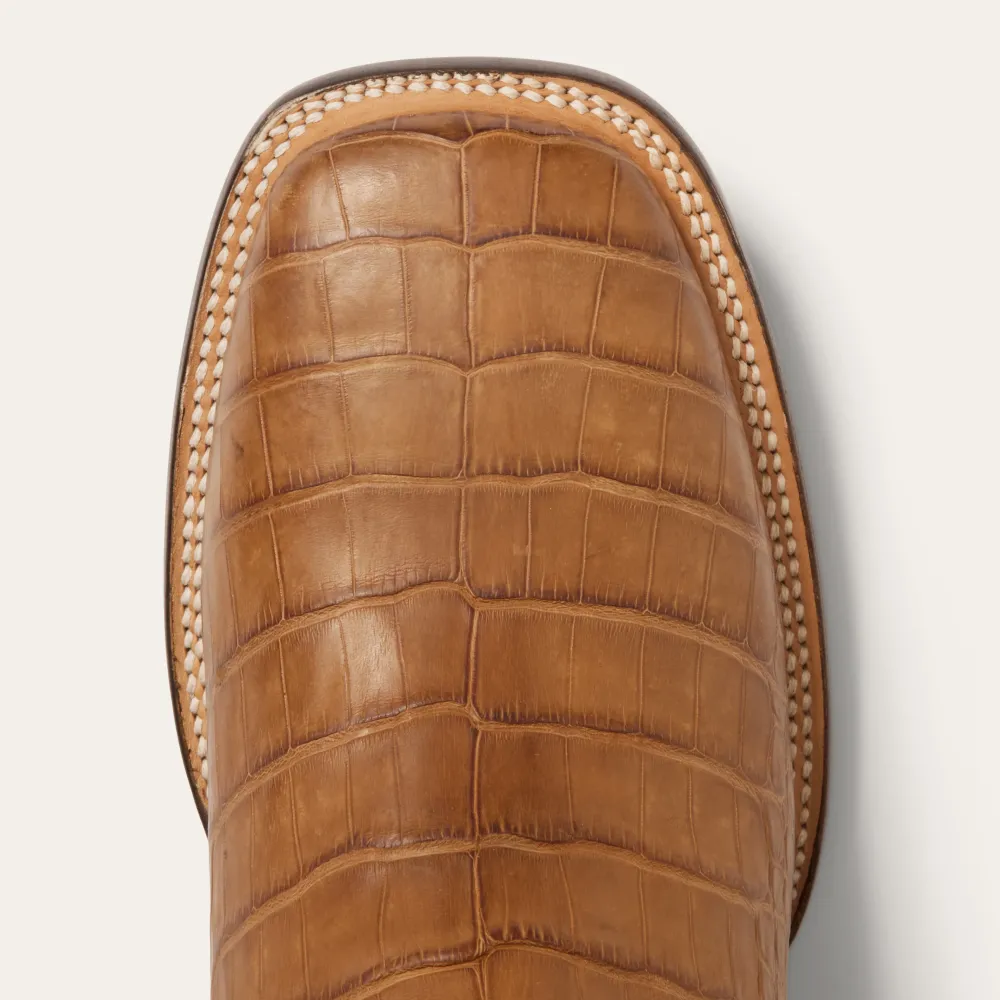 Stetson Aces Alligator Boots Brown Discount