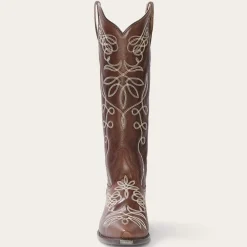 Stetson Adeline Burnished Back Zip Cowboy Boot Brown Online