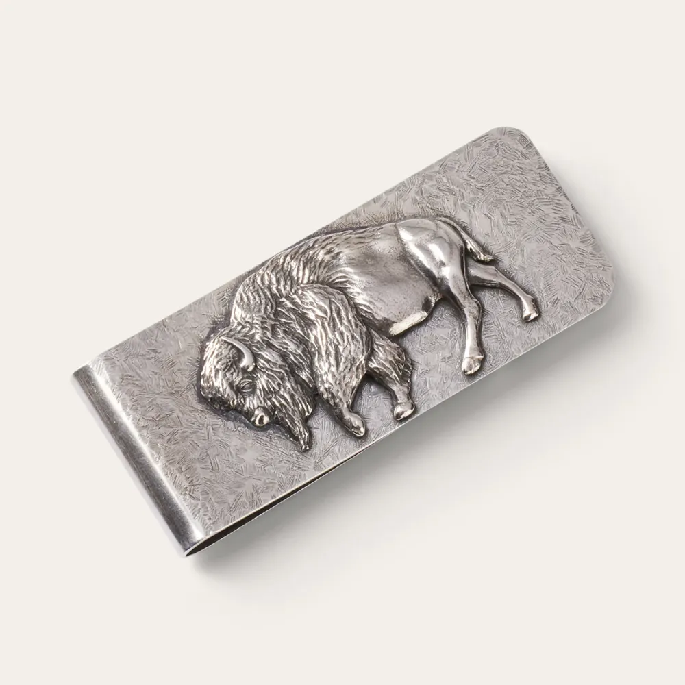 Stetson American Buffalo Money Clip Sterling Silver Best