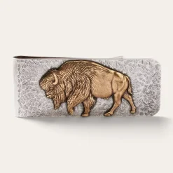 Stetson American Buffalo Money Clip Sterling Silver/Brass
