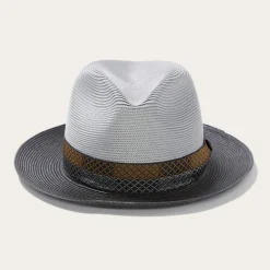 Stetson Andover Milan Fedora Grey Black Outlet