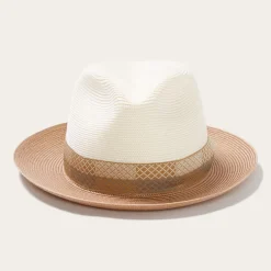 Stetson Andover Milan Fedora Ivory Cognac Discount