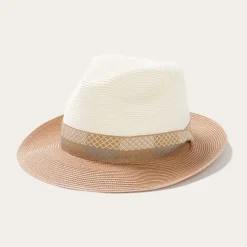Stetson Andover Milan Fedora Ivory Cognac Discount