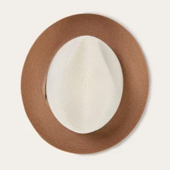 Stetson Andover Milan Fedora Ivory Cognac Discount