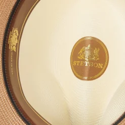 Stetson Andover Milan Fedora Ivory Cognac Discount