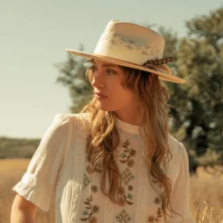 Stetson Andromeda Vented Straw Fedora Natural Best