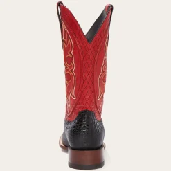 Stetson Arlington Teju Red Matte Cowboy Boot Black Clearance