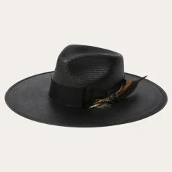 Stetson Atacama Straw Fedora Black Best