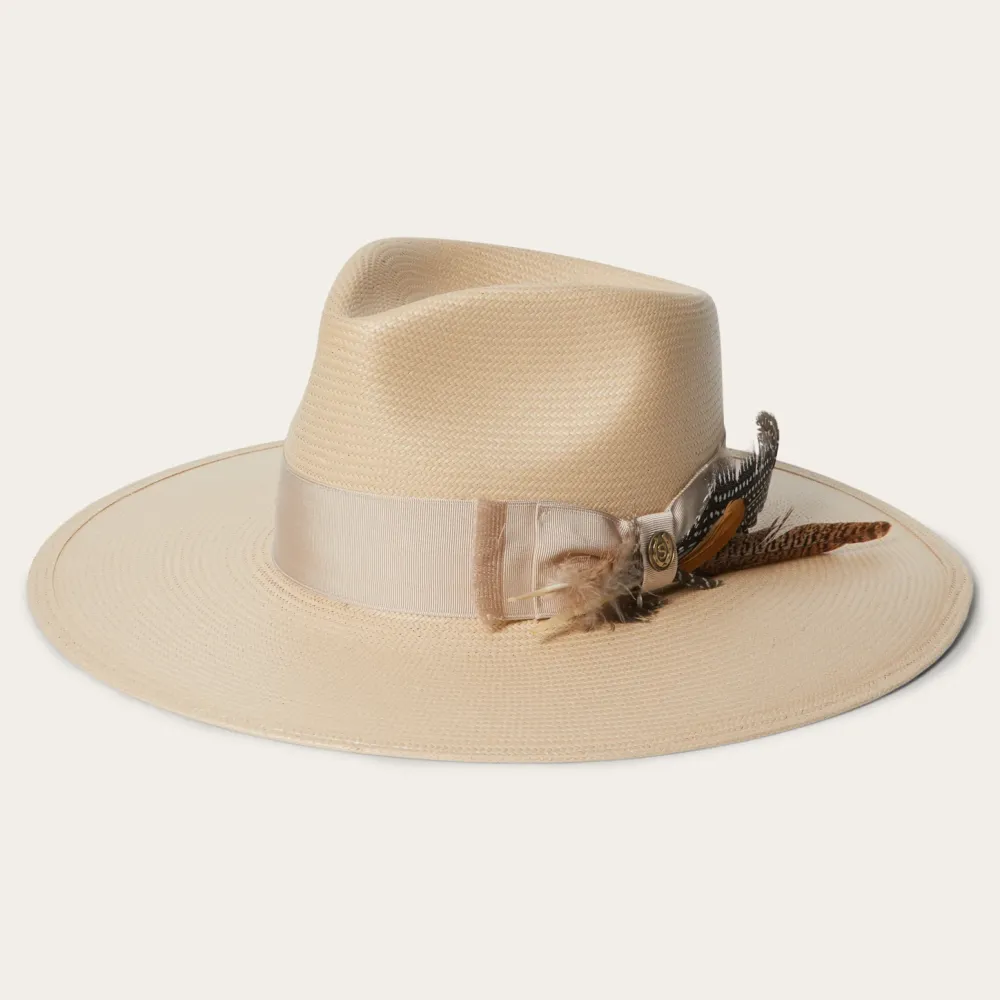 Stetson Atacama Straw Fedora Black Sale