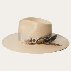 Stetson Atacama Straw Fedora Black Sale