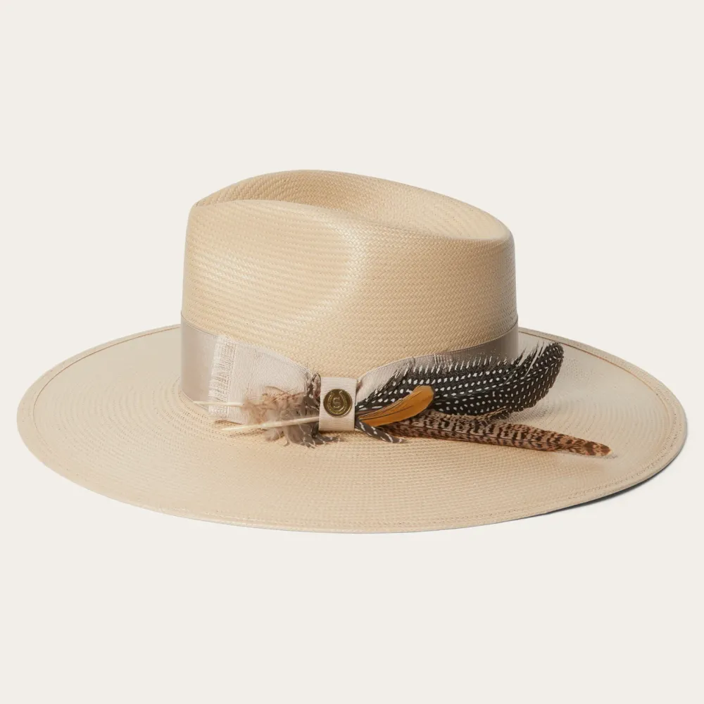 Stetson Atacama Straw Fedora Black Sale