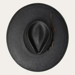 Stetson Atacama Straw Fedora Black New