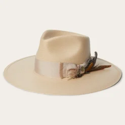 Stetson Atacama Straw Fedora Black New