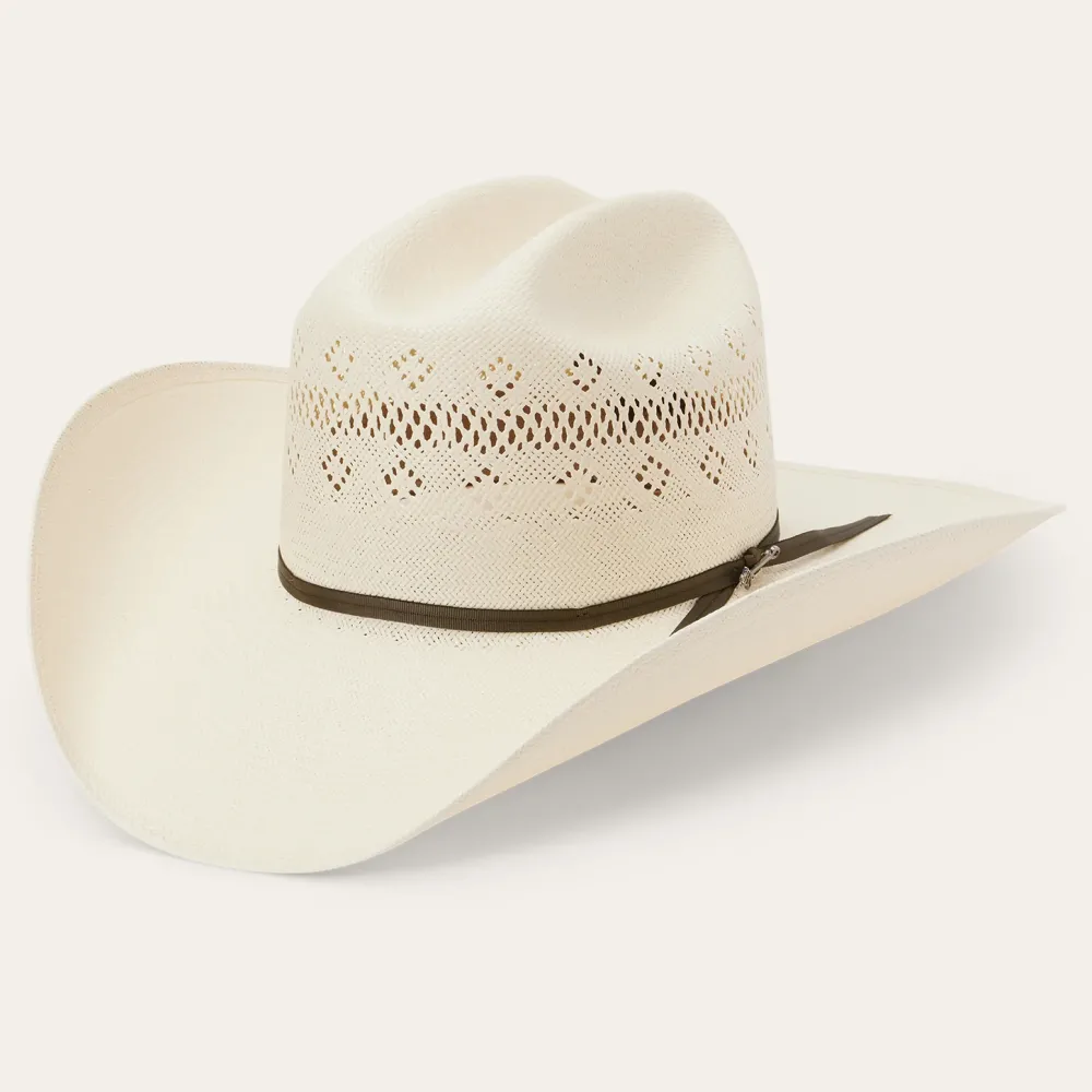 Stetson Baker 10X Straw Cowboy Hat Natural Hot