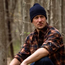 Stetson Beanie Reversible Merino Wool Navy/Blue