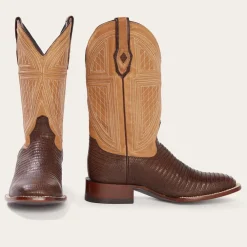 Stetson Beaumont Shark Cowboy Boot Brown Sale