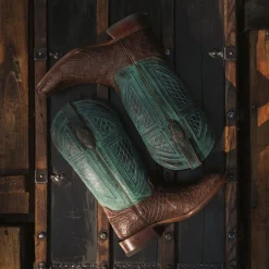 Stetson Big Horn Tobacco Alligator Cowboy Boot Brown Outlet