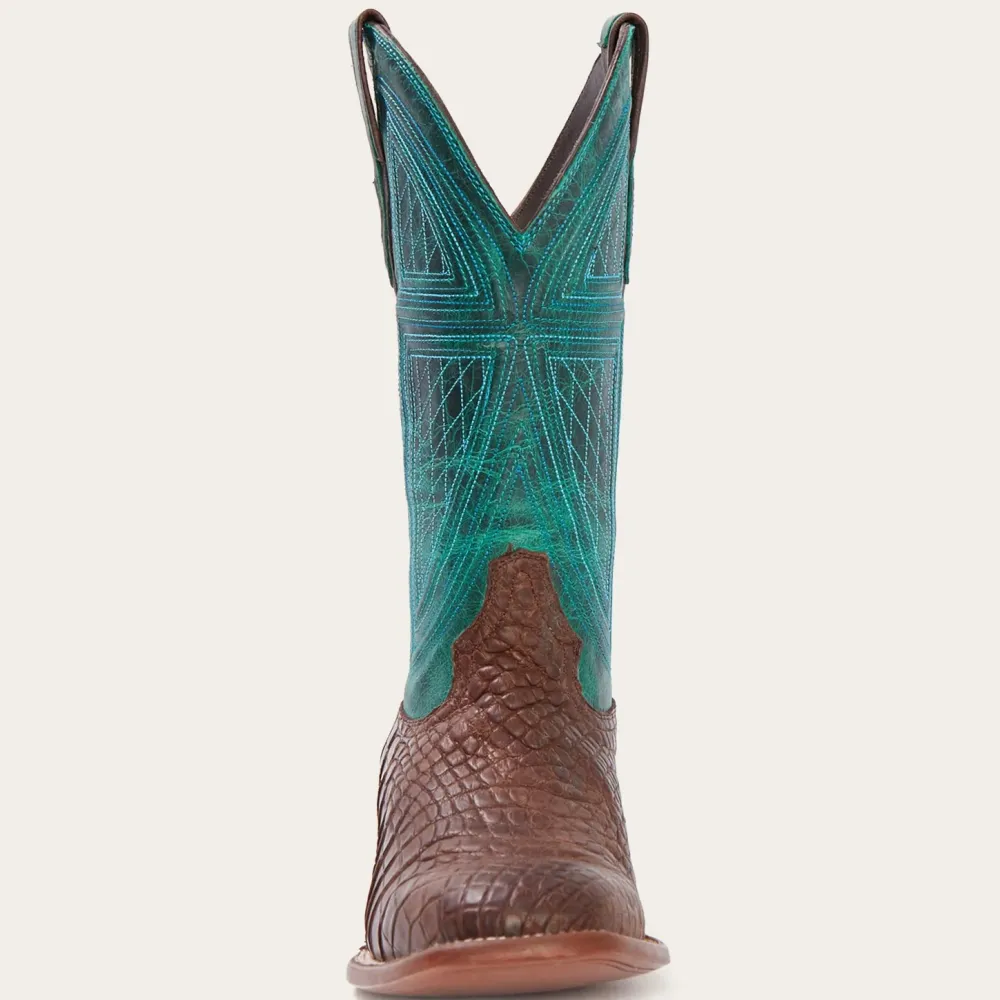 Stetson Big Horn Tobacco Alligator Cowboy Boot Brown Outlet