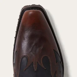 Stetson Biker Outlaw Oiled Leather Cowboy Boot Brown Online