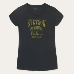 Stetson Bison Graphic Tee Black Best