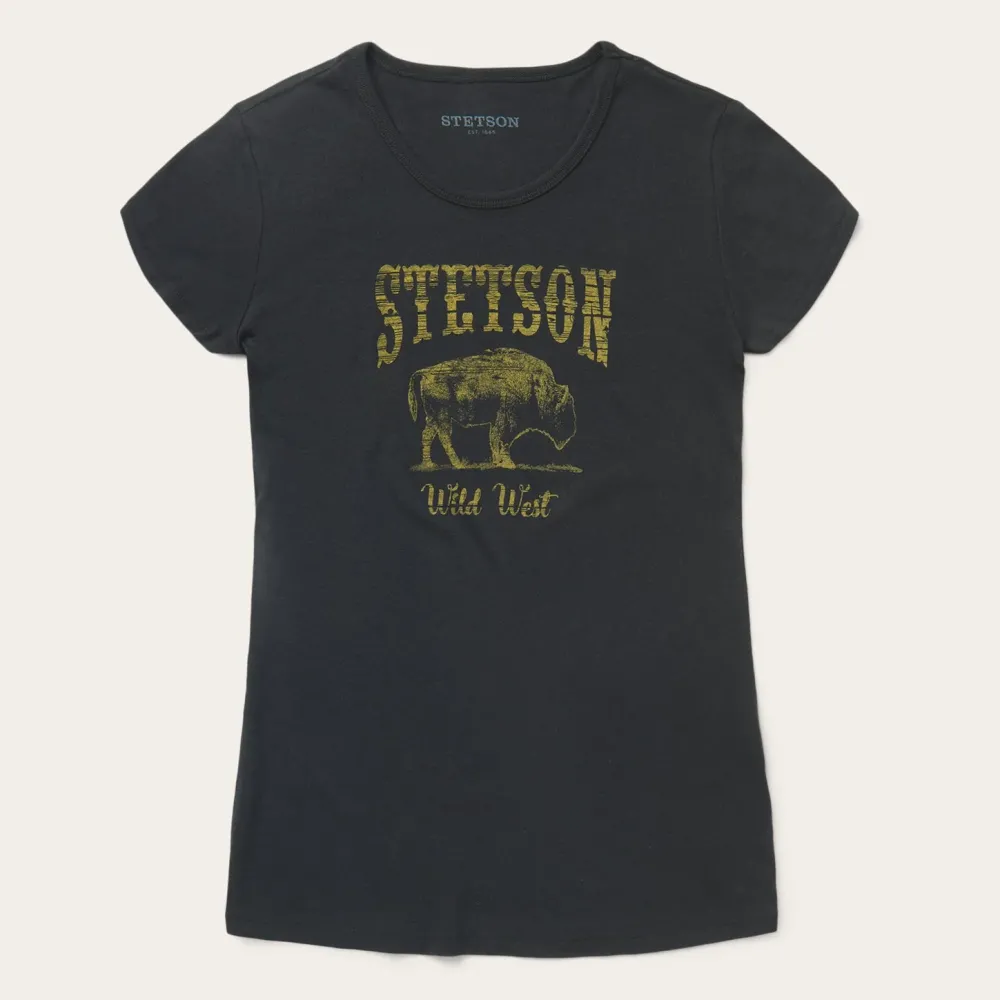 Stetson Bison Graphic Tee Black Best
