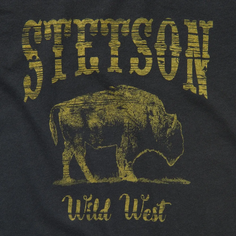 Stetson Bison Graphic Tee Black Best